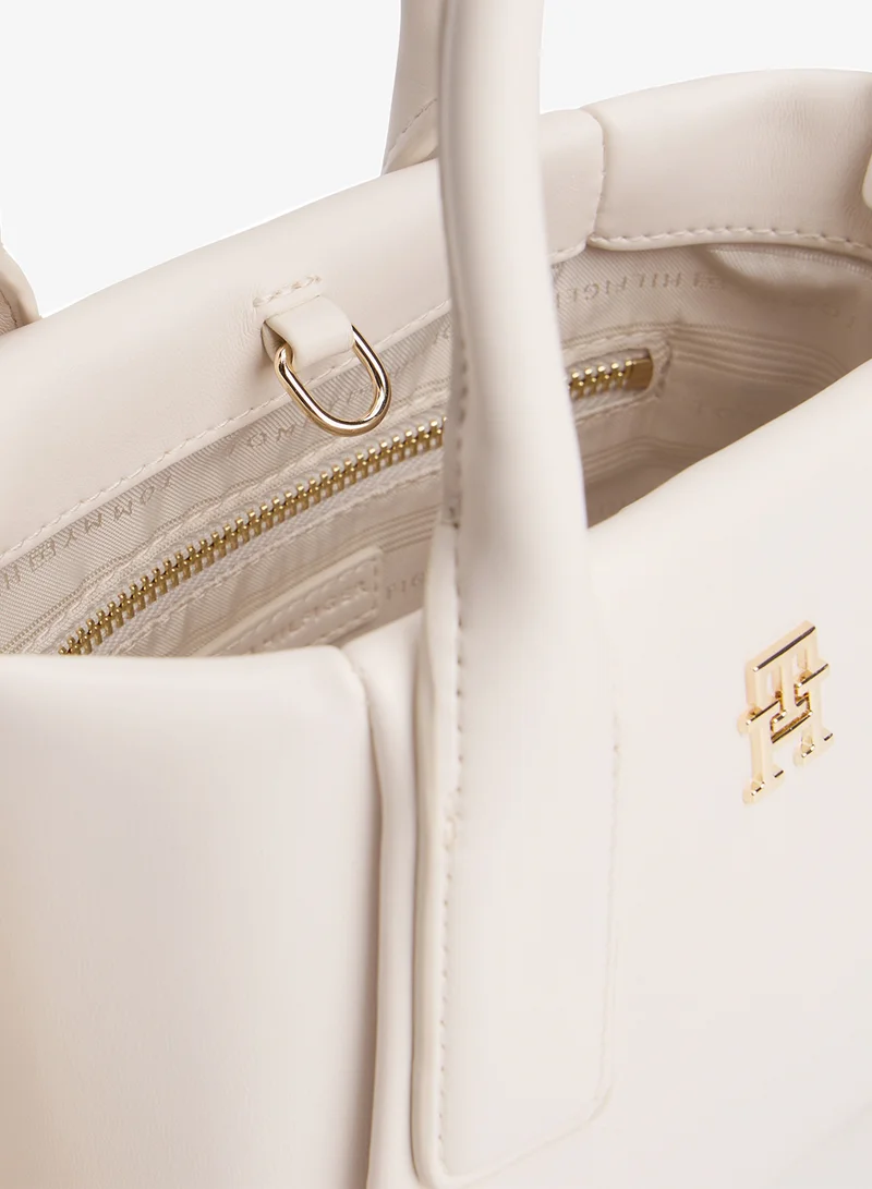 TOMMY HILFIGER  Essential Metallic Logo Crossbody Tote Bag for Women | Best Price UAE